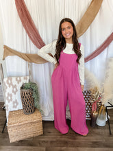 Load image into Gallery viewer, Lizzie Magenta Overalls
