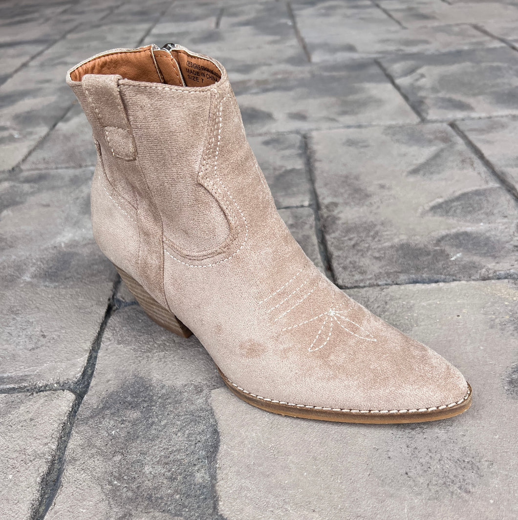 Taupe Western Boots