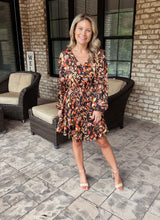 Load image into Gallery viewer, Tatum Black Floral Dress
