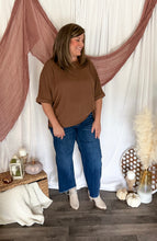 Load image into Gallery viewer, Autumn Cable Knit Textured Top // Mocha
