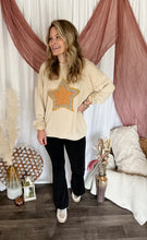 Load image into Gallery viewer, Star Patch Lightweight Sweatshirt
