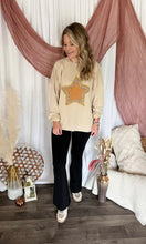 Load image into Gallery viewer, Star Patch Lightweight Sweatshirt
