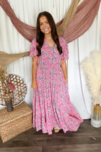 Load image into Gallery viewer, Chloe Tropical Print Maxi Dress
