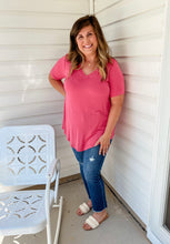 Load image into Gallery viewer, Eliza Top // Berry Pink
