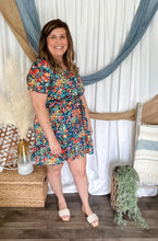 Load image into Gallery viewer, Allison Navy Floral Dress
