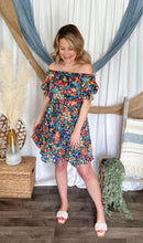 Load image into Gallery viewer, Allison Navy Floral Dress
