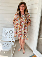 Load image into Gallery viewer, Claire Earthy Floral Dress
