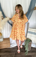 Load image into Gallery viewer, Yellow Floral Babydoll Dress
