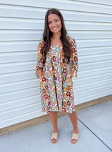 Load image into Gallery viewer, Claire Earthy Floral Dress
