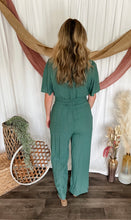 Load image into Gallery viewer, Dark Teal Belted Jumpsuit
