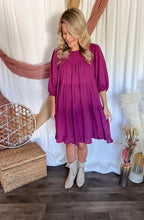 Load image into Gallery viewer, Berry Babydoll Dress
