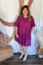Load image into Gallery viewer, Berry Babydoll Dress
