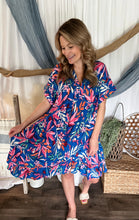 Load image into Gallery viewer, Demi Tropical Print Dress
