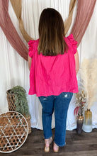 Load image into Gallery viewer, Hot Pink Ruffle Top
