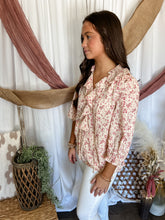 Load image into Gallery viewer, Gracie Floral Ruffle Blouse
