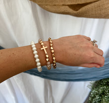 Load image into Gallery viewer, Cross Bead Bracelet Stack
