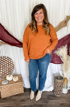 Load image into Gallery viewer, Lena Cable Knit Sweater // Pumpkin
