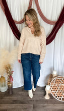 Load image into Gallery viewer, Oatmeal Ribbed Knit Top
