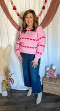 Load image into Gallery viewer, Hearts &amp; Stripes Sweater
