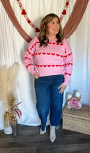 Load image into Gallery viewer, Hearts &amp; Stripes Sweater
