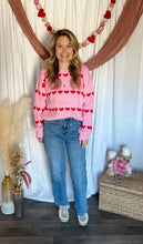 Load image into Gallery viewer, Hearts &amp; Stripes Sweater
