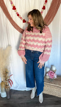 Load image into Gallery viewer, Stitched With Love Wavy Striped Sweater
