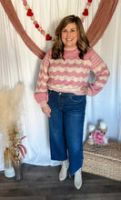 Load image into Gallery viewer, Stitched With Love Wavy Striped Sweater
