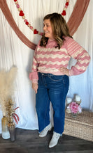 Load image into Gallery viewer, Stitched With Love Wavy Striped Sweater
