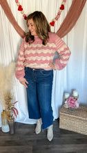 Load image into Gallery viewer, Stitched With Love Wavy Striped Sweater
