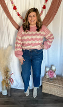 Load image into Gallery viewer, Stitched With Love Wavy Striped Sweater
