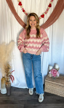 Load image into Gallery viewer, Stitched With Love Wavy Striped Sweater
