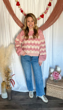 Load image into Gallery viewer, Stitched With Love Wavy Striped Sweater
