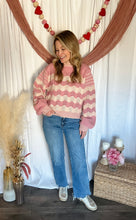 Load image into Gallery viewer, Stitched With Love Wavy Striped Sweater
