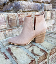 Load image into Gallery viewer, Taupe Cut-Out Booties
