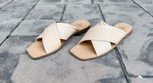 Load image into Gallery viewer, Nude Criss Cross Sandals
