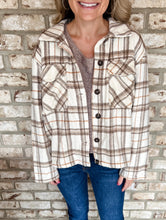 Load image into Gallery viewer, Neutral Plaid Shacket
