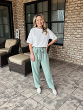 Load image into Gallery viewer, Mint Linen Blend Pants
