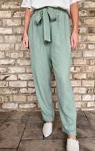 Load image into Gallery viewer, Mint Linen Blend Pants

