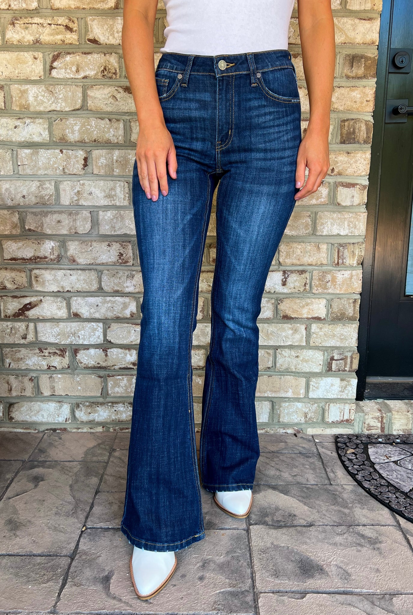 Della Flare Kan Can Jeans – Bleu Boutique